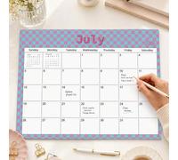 Shein Calendario de Escritorio Mensual 2026, Planificador de Pared Simple con Páginas Fáciles de Arrancar & Respaldo de Cartón, 12 Páginas, Útiles Escolares