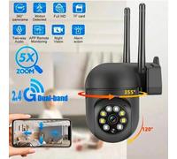 Shein Cámara inalámbrica WiFi multifuncional inteligente de 2MP Full HD con visión nocturna para mejorar la del hogar, compatible con WiFi de 2.4G, alimenta