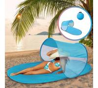 Shein Carpa de playa automática emergente, toldo de sombra, estructura ligera y portátil para exteriores, marco de acero y tela de poliéster, protección UV,