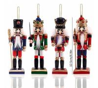 Shein Cascanueces clásico, figura decorativa de cascanueces navideña, cascanueces de madera, cascanueces de madera estilo rey, decoración de madera de casca