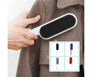 Shein Cepillo electrostático de doble cara para ropa, rodillo quitapelusas, cepillo para eliminar polvo, quitapelusas para abrigos de lana, cepillo de limpi