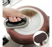 Shein Cepillo esponja mágico de cocina, esponja multifuncional para fregar, limpia manchas difíciles, grasa y óxido, ladrillo de fregar duradero, almohadill