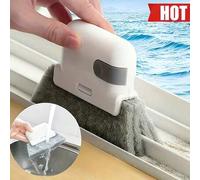 Shein Cepillo versátil para limpiar rieles de puertas y ventanas, cepillo de mano para ranuras, cepillo para limpiar ranuras de ventanas, para tratar con ra