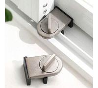 Shein Cerradura de puerta y ventana corrediza de aleación de aluminio - Antirrobo mejorado, cerradura de puerta corredera de sala de estar, limitador de pue