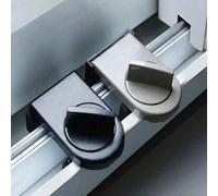 Shein Cerradura de puerta y ventana corrediza de aleación de aluminio, con funciones antiaprisionamiento, antirrobo y antivuelco