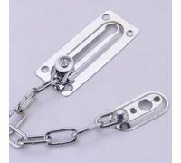 Shein Cerrojo de cadena de puerta de acero inoxidable de alta resistencia, resistente a la oxidación, adecuado para dormitorio, apartamento, hotel y mascota