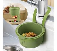 Shein Cesta de drenaje tipo apretar sin manos,filtro de residuos de alimentos,cesta de drenaje de fregadero de cocina colgante,colador de fregadero,sistema