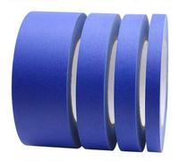 Shein Cinta adhesiva de enmascarar azul de alta calidad - Cinta de pintor azul - Múltiples tamaños, impermeable, papel de retiro limpio, ideal para superfic
