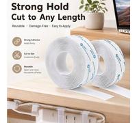 Shein Cinta autoadhesiva de gancho y bucle para cortina de pantalla de ventana, tira de cierre adhesiva recortable para instalación de pantalla de malla, fi
