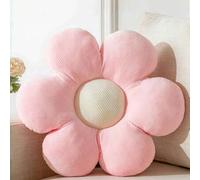 Shein Cojín decorativo con forma de flor, diseño floral de 6 pétalos, suave y cómodo, adecuado para la decoración del hogar y el viaje en primavera/verano