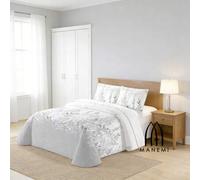 Shein Colcha bouti para verano y entretiempo - Colcha para cama inluye 1 o 2 funda de cojin segun la medida,Colcha cubre cama 100% poliester, suave y transp