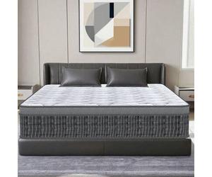 Shein Colchón 160x200 Viscoelastica, Colchón Híbrido con Muelles Ensacados, Firmeza Media, Multicapa Transpirable, Antibacterias e Hipoalergénico, Colchón M