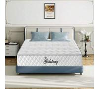 Shein Colchón MemoryVex 140x190 cm Altura 25 cm, Colchón Híbrido con Muelles Ensacados y Viscoelástico Antiácaros y Transpirable Núcleo Flexicell Firmeza M