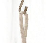 Shein Colgante de plantas bohemio de macramé - Mano Cesta colgante de cuerda de algodón para plantas de interior y exterior, soporte para macetas decorativa