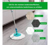 Shein Compatible con almohadillas de repuesto para Leifheit Spin Mop, accesorios de cabezal de mopa de microfibra de doble uso seco & húmedo, cabezal de mop