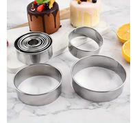 Shein Cortador de galletas redondo, cortador de galletas redondo pequeño para cortar pasteles circulares, molde de rosquilla redondo, utilizado para hornear