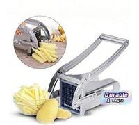 Shein Cortador de patatas profesional, cortador de patatas de acero inoxidable antideslizante y grueso mejorado, cortador de verduras multifunción, cortador