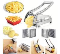 Shein Cortador de verduras, Cortador de papas fritas, Cortador de frutas de acero inoxidable, Picador de papas fritas, Rebanador de papas, Picador de verdur