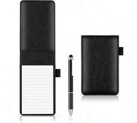 Shein Cuaderno de bolsillo mini, soporte para cuaderno, incluye cuaderno de bolsillo de 3x5 pulgadas, bolígrafo, cuaderno pequeño (A7) útiles escolares