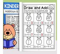 Shein Cuaderno de Matemáticas de 32 páginas, que cubre suma, resta, trazado de números, etc. Adecuado para educación en el hogar o enseñanza en el aula. Con