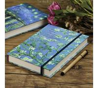 Shein Cuaderno en blanco con cubiertas duras de las obras maestras de Vincent Van Gogh - 192 páginas de papel premium de 130 g/m², tamaño A5 (8.6"X5.7") - E