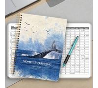 Shein Cuaderno Planificador Mensual 2026-2027, Planificador Semanal y Mensual Minimalista A5, Cuaderno Calendario Año Académico, 32 Páginas Suministros de O