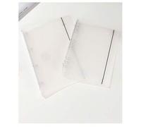 Shein Cubierta de cuaderno de hojas sueltas minimalista esmerilada A4/B5/A5/A6/A7, material de PVC transparente, cuaderno de anillas de hojas sueltas, carpe