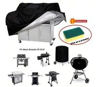 Shein Cubierta para barbacoa resistente al agua y al polvo, cubierta protectora para barbacoa al aire libre, cubierta redonda para barbacoa para escuela, of