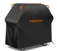 Shein Cubierta para parrilla de barbacoa al aire libre ROWYEET-210D, cubierta para parrilla de gas resistente a los rayos UV con dobladillo ajustable, apta