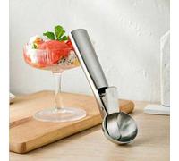 Shein Cuchara para helado de acero inoxidable, cuchara para helado creativa, herramienta de excavación de bolas de rebote, cuchara para helado, herramienta