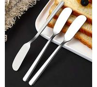 Shein Cuchillo para mantequilla, Cuchillo para mantequilla de acero inoxidable, Esparcidor de queso, Esparcidor de tarro, Raspador de tarro de metal, Raspad
