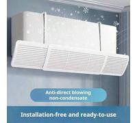 Shein Deflector de ventilación de aire acondicionado, escudo anti-aire frío directo. Sin necesidad de perforar, instalación montada en la pared, diseño tele