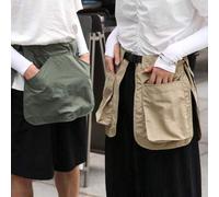 Shein Delantal de cintura utilitario para exteriores con bolsillos, falda de 3 piezas con bolsillos, cinturón de trabajo ajustable e impermeable, bolsa de c