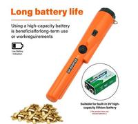 Shein Detector de metales de alta sensibilidad con localizador preciso, escaneo de 360°, detector de oro y tesoros con estuche de transporte, adecuado para