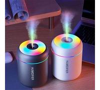 Shein Difusor de aromas humidificador, adecuado para coche, hogar, dormitorio, lámpara de ambiente colorida