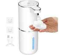 Shein Dispensador de jabón automático con sensor esencial para Halloween y Navidad, dispensador de jabón de manos montado en la pared, lavador de manos eléc