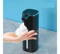 Shein Dispensador de jabón automático inteligente con sensor infrarrojo recargable de gran capacidad de 400ml, botella de jabón líquido portátil, dispensado