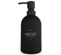Shein Dispensador de jabón de mano negro mate para baño y encimera de cocina - Dispensador de jabón de gran capacidad de 16 onzas, regalo de Halloween, deco