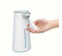 Shein Dispensador de jabón espuma automático de 400ml, montado en la pared, 2 modos ajustables, dispensador de jabón líquido eléctrico recargable sin contac