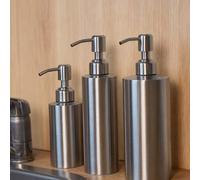 Shein Dispensador de jabón líquido Botella de gel Botella de acero inoxidable 304 Bomba de loción Jabón de manos 250ml/350ml/550ml Dispensador de cocina y b