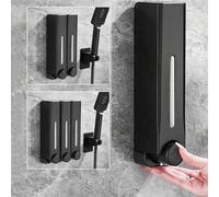 Shein Dispensador montado en la pared para hotel y habitación de invitados, champú, gel de baño, loción, bomba de presión, decoración de baño del hogar, dec