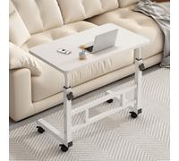 Shein Escritorio de pie ajustable, 26,4"-34,7", ergonómico, móvil con ruedas universales, estable, para el hogar y la oficina