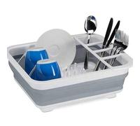 Shein Escurridor de platos plegable de silicona, cesta de drenaje de cocina plegable para platos, tazas y vasos