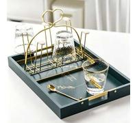 Shein Escurridor de tazas de metal dorado con forma de corazón, estante de almacenamiento de cocina, soporte para tazas de vidrio de encimera con puntas de