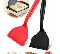Shein Espátula de silicona antiadherente, utensilio de cocina resistente al calor ideal para sartén, huevos, panqueques, hamburguesas, pescado, apto para la