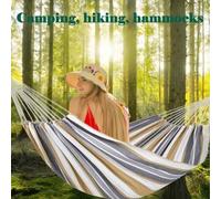 Shein Esta hamaca/silla colgante gruesa y cómoda es portátil, duradera y adecuada para parque, jardín, patio trasero, playa, picnic al aire libre y camping.