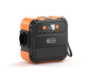 Shein Estación de energía portátil de 98 Wh, generador solar FF Flashfish de 120 W, paquete de batería de respaldo con CA/Tipo C/USB/linterna, banco de ener