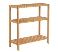 Shein Estante de Almacenamiento de Bambú, Zapatero para Plantas de 3 Niveles, Multiusos, en la Entrada, Baño, Sala de Estar, Balcón, Cocina, Natural