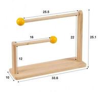 Shein Estante de almacenamiento de madera para diademas y lazos para el cabello, organizador plegable de accesorios para el cabello de niñas, estante de alm