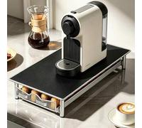 Shein Estante para 40 cápsulas de café, cajón para cápsulas de café, soporte de metal para cafetera con soporte para cápsulas, estante organizador antidesli